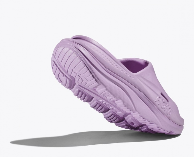 HOKA Ora Recovery 3 Women's Slide Light Purple | 19874OWBX