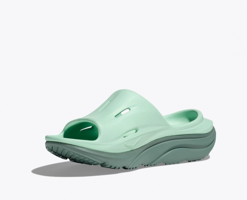 HOKA Ora Recovery 3 Women's Slide Mint | 13647HYTF