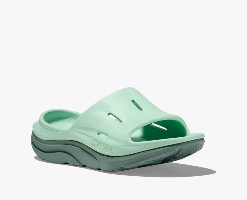 HOKA Ora Recovery 3 Women's Slide Mint | 13647HYTF