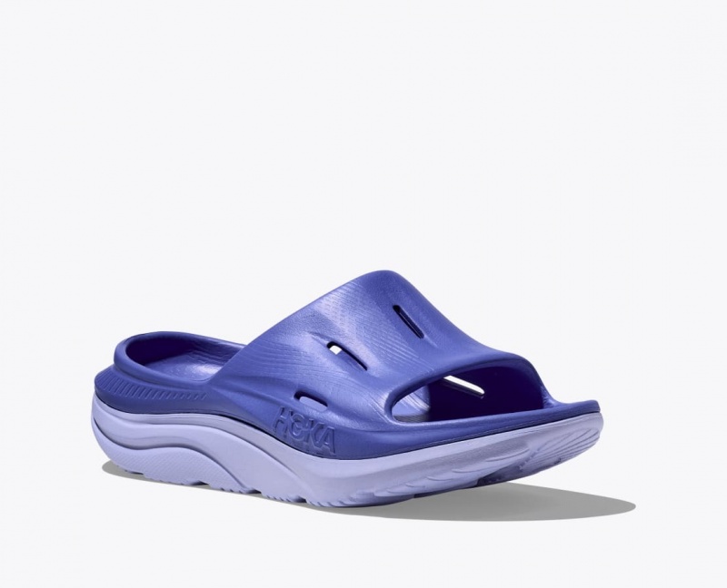 HOKA Ora Recovery 3 Women's Slide Navy | 78259YPZG