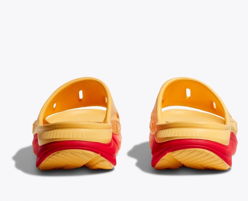 HOKA Ora Recovery 3 Women's Slide Orange / Red | 08637PCJE