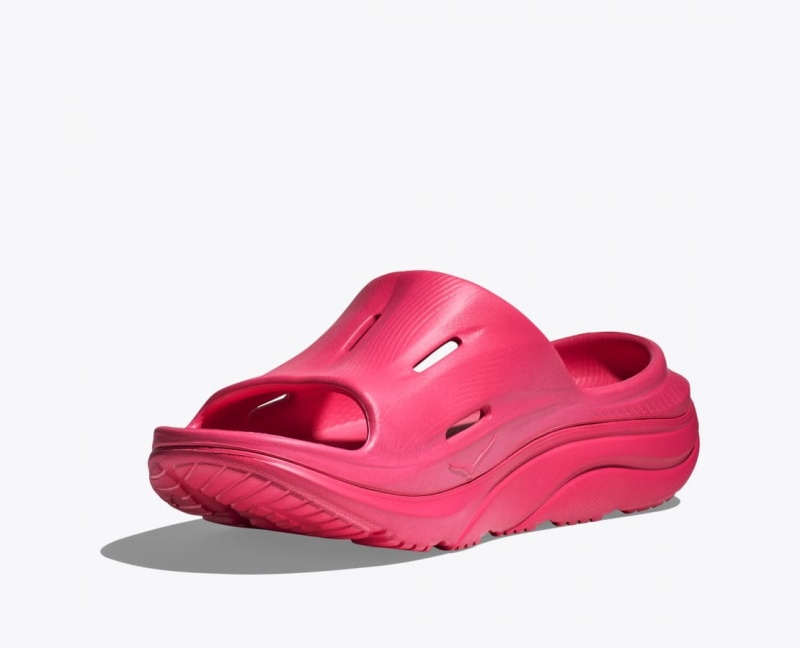 HOKA Ora Recovery 3 Women's Slide Red | 92875TIOR