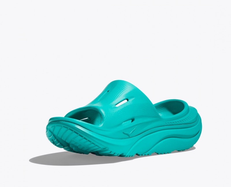 HOKA Ora Recovery 3 Women's Slide Turquoise | 53480ACFR