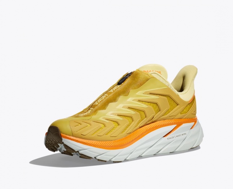 HOKA Project Clifton Women's Sneakers Light Green / Yellow | 71396CARQ