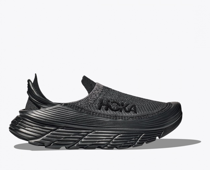 HOKA Restore TC Men\'s Walking Shoes Black | 23547DIHE