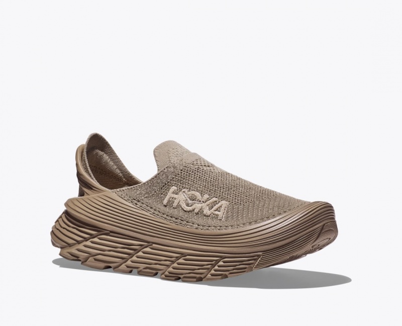 HOKA Restore TC Men's Walking Shoes Dark Brown | 57698VERC