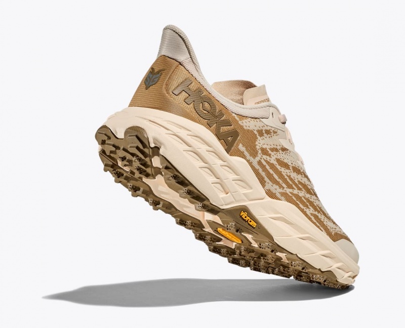 HOKA Speedgoat 5 Men's Trail Running Shoes Beige / Light Brown | 03645FQLY