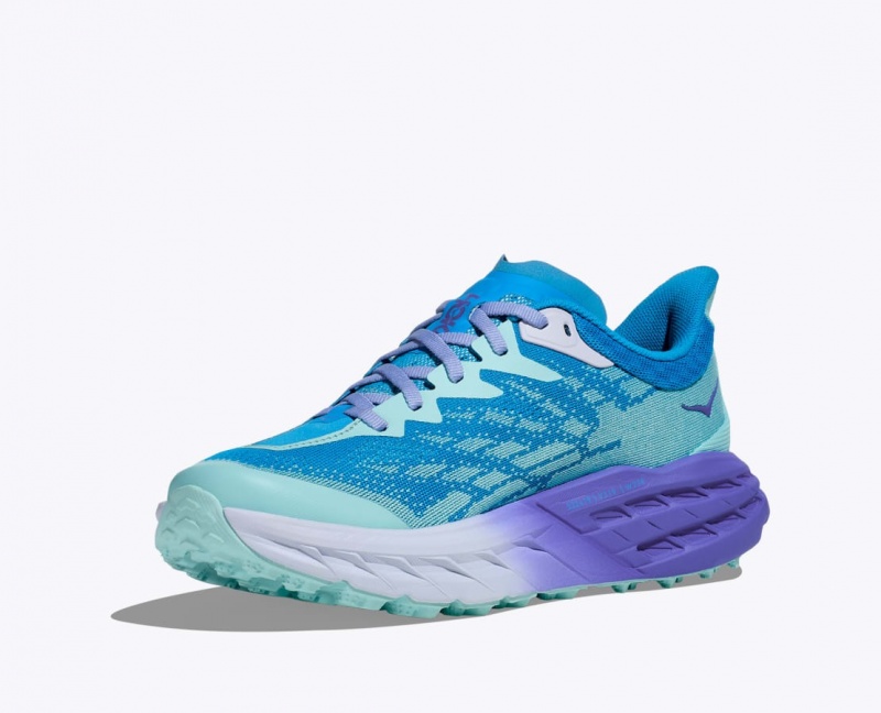 HOKA Speedgoat 5 Women's Trail Running Shoes Blue / Purple | 37245TMIJ