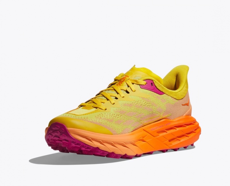 HOKA Speedgoat 5 Women's Trail Running Shoes Yellow / Orange | 84723YPAD