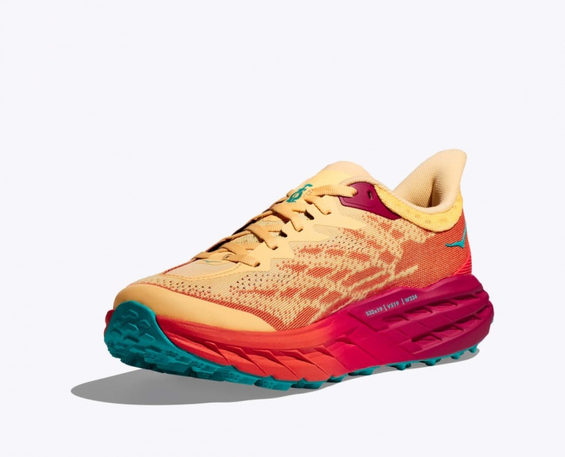 HOKA Speedgoat 5 Women's Trail Running Shoes Orange / Red | 79305LVNX