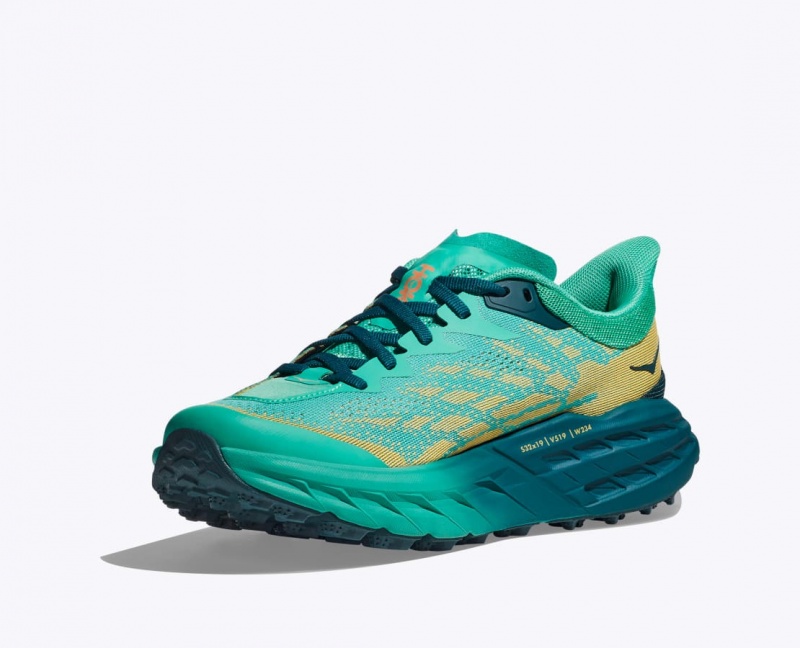 HOKA Speedgoat 5 Women's Trail Running Shoes Deep Turquoise | 72406NHEI