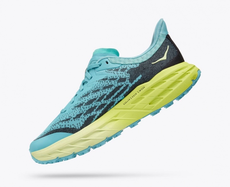 HOKA Speedgoat 5 Women's Trail Running Shoes Turquoise / Navy | 50139RUGH