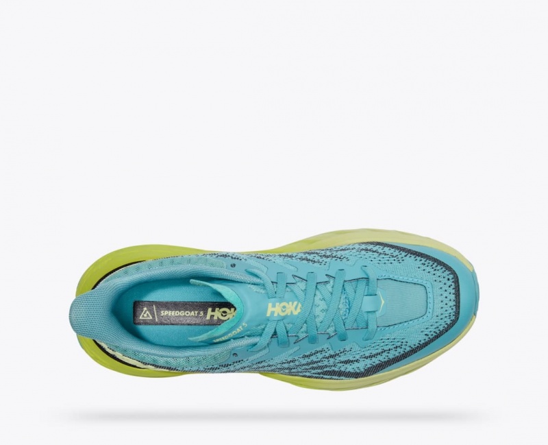 HOKA Speedgoat 5 Women's Trail Running Shoes Turquoise / Navy | 50139RUGH